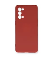 Oppo Reno 5 Pro Kılıf Nano İçi Kadife Silikon - Kiremit
