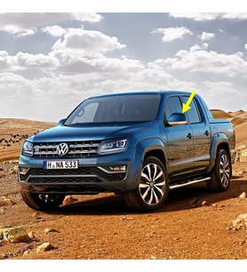 VW Amarok 2017-2022 Sol Yan Dış Dikiz Aynası Üst Kapağı 7E1857527L