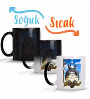 Totoro 02 Sihirli Kupa Bardak Porselen