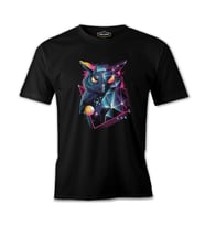 Full Turn - Baykuş Siyah Erkek Tshirt