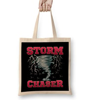 Storm Chaser Severe Weather Tornado Obsessed Bez Çanta Uzun Saplı