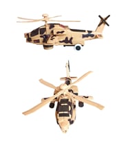Oyuncak Askeri Helikopter: Işıklı, Sesli ve Hareketli Macera! Eni:30cm. (Çok Renkli)