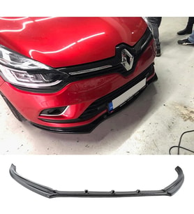Renault Clio 4 Ön Lip Plastik Parlak Siyah karlık-ön-ek-bodykit 2012 - 2020