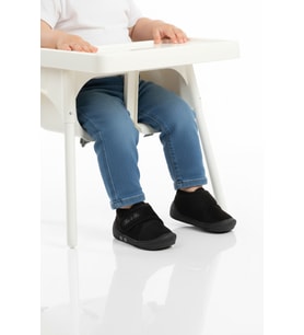 Ayakmod Gri Süet Cırtlı Bebek Panduf Ba&Ba 058989 B (Siyah)