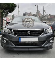 Peugeot 301 2012-2021 Uyumlu H lip Esnek Ön Lip 2 Parça Karlık Ön Ek Tampon Altı Dil