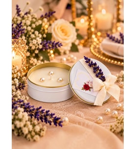 Mumelia Pure Lavender Bliss - Doğal Soya Hediyelik Mum - 15 Adet