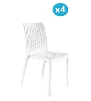 Omnipazar SY-2523 Rattan Bahçe Sandalye 4'lü Set