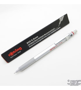 Rotring 600 Mekanik Kurşun Kalem, Krom 0.5 mm  İsme Özel Kalem (Karışık)