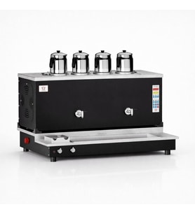 Anka Pro Plus Otomatik Çay Kazanı 4 Demlikli 40 Litre Siyah Tüp+Elektrik