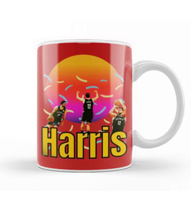 Joe Harris Vintage Art   Legend Basketball Gift Kupa Bardak Porselen