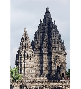 Prambanan Tapınağı Temalı Davul Anahtarlık