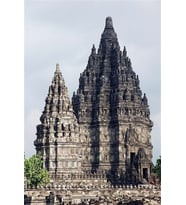 Prambanan Tapınağı Temalı Davul Anahtarlık