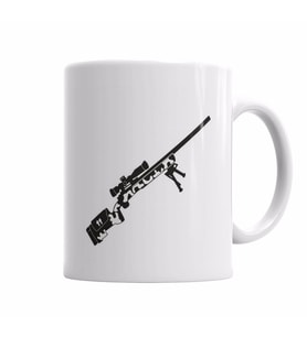 Airsoft Sniper Arte Preta Kupa Bardak Porselen