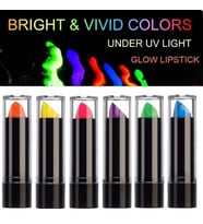 Karanlıkta Parlayan Yanan Uv Neon Ruj Yüz Boyama 6 Adet 6 Renk