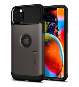 Spigen iPhone 11 Pro ile Uyumlu Kılıf Slim Armor Gunmetal