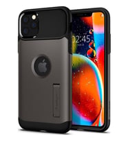 Spigen iPhone 11 Pro ile Uyumlu Kılıf Slim Armor Gunmetal