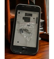 Samsung i9003 Kasa Samsung Galaxy S i9003 Uyumlu Siyah Renk Orta Kasa Ön Arka Kapak Tuş Takımı