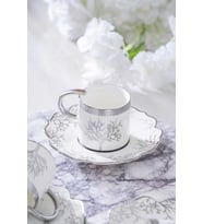 Acar Kıeran Silver 6 Kişilik Kahve Fincanı Takımı HXF-06801