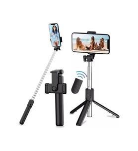 Uzatılabilir Bluetooth Selfie Çubuğu ve Tripod Özellikli Telefon Tutucu