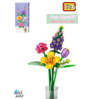 Loz Dekoratif Ve Koleksiyonluk Çiçek Buketi 608 Parça Çiçek Modeli Yapım Seti FFLZ-4604 (Standart)