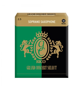 D'Addario RGC10SSX250 Grand Concert Soprano Saksafon Kamışı No: 2.5 (Profesyonel) - 10'lu Paket  Klasik Müzik İçin Sıcak Ton ve Üstün Kontrol