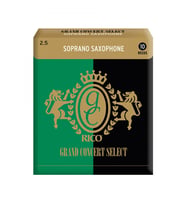 D'Addario RGC10SSX250 Grand Concert Soprano Saksafon Kamışı No: 2.5 (Profesyonel) - 10'lu Paket  Klasik Müzik İçin Sıcak Ton ve Üstün Kontrol