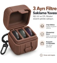 DJI Osmo Pocket 4P ile Uyumlu 3'lü Filtre Saklama Kutusu 4P