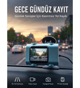 Araç Güvenlik Kamerası Öne Bakan Yol Kayıt Cihazı Yeni Nesil