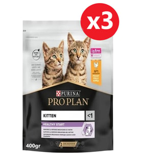 Pro Plan Junior Tavuklu Yavru Kedi Maması 400 gr*3 Adet