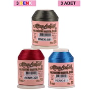 Northcity 3 Adet Altınbaşak Oya ve Dantel İpi 20 gr - Royaleks - No: 328 - 811 - 581