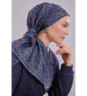 İNDİGO Levidor Twill İpek Eşarp 45