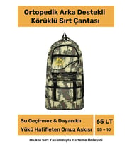 Ortopedik Su Geçirmez Konfor Modeli Fermuarlı Büyük Boy Çok Gözlü Bölmeli Kamp Outdoor Sırt Çantası