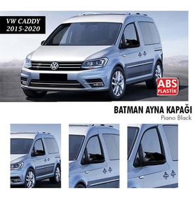 Vw Caddy Yarasa Ayna Kapağı Batman Parlak Siyah Piano Black