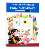 3-7 Yaş Mental Aritmetik Eğitim Seti YAZ-SİL