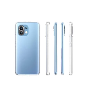 Xiaomi Mi 11 Kılıf Zore Şeffaf İnce ve Esnek Süper Silikon Kılıf (Renksiz)