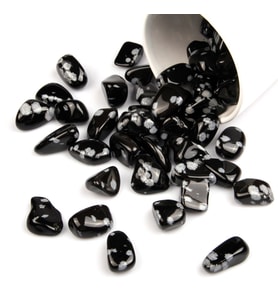 Karlı Obsidyen Su Canlandırma Kristali