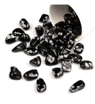 Karlı Obsidyen Su Canlandırma Kristali
