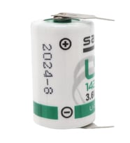 Saft Pil Kısa Puntalı 14250 Lityum 3.6v Şarjlı Pil LI-SOCI2 Kablosuz Alarm Barkod Yazıcı Tarayıcı Pili