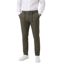 DeepSEA Erkek Slim Fit Kırçıllı Kahve Kumaş Pantolon – İpli Esnek Bel Likralı Spor Şık Pantolon 2700252