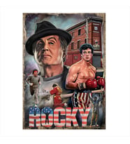 Rocky Hediyelik Ahşap Tablo