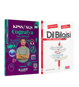 Yediiklim Yayınları 2026 KPSS Coğrafya Atölye ve AKM Dil Bilgisi Soru Bankası Seti 2 Kitap