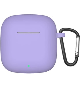 Xiaomi Redmi Buds 3 Kılıf Askılı Mat Silikon Lila [Redmi Buds 3 ile Uyumlu Kılıf - Lila]