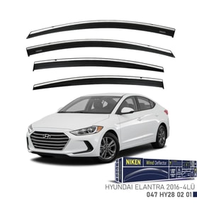 Hyundai Uyumlu Elantra Kromlu Cam Rüzgarlığı 2016 - 2018