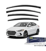Niken Hyundai Uyumlu Elantra Kromlu Cam Rüzgarlığı 2016 - 2018 (Karışık)