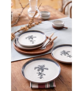 Kütahya Porselen Kütahya Porselen Palmiye  4 Parça 21 Cm Pasta Tabağı 80794