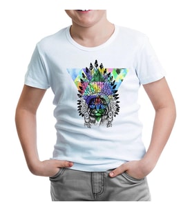 Sitting Cat - Kedi Beyaz Çocuk Tshirt