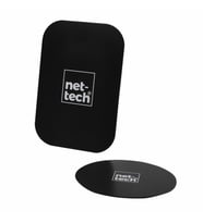 Nettech Çiftli Araç içi Metal Plaka (Siyah)