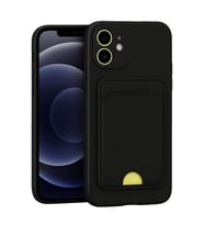 Newface Apple iPhone 11 Kılıf Kelvin Kartvizitli Silikon - Siyah