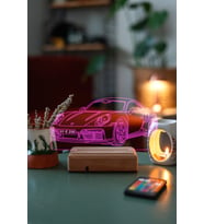 Porsche 911 16 Renk Kumandalı 3D Gece Lambası