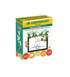 Ca Çocuk Puzzle 40 Parça İlk Çizimlerim - Hayvanlar